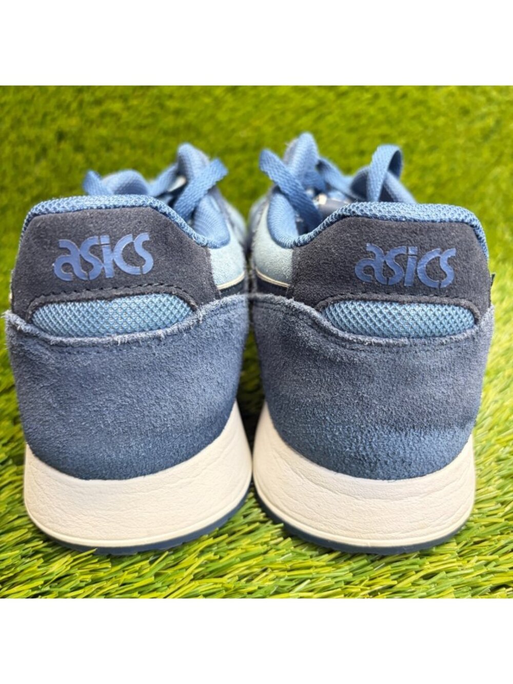Asics Lyte Classic Mens Size 9.5 Blue Athletic Running Walking Shoes Sneakers - Picture 7 of 10